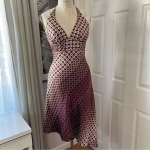 BCBG Paris Knee Length Halter Dress Sz 6